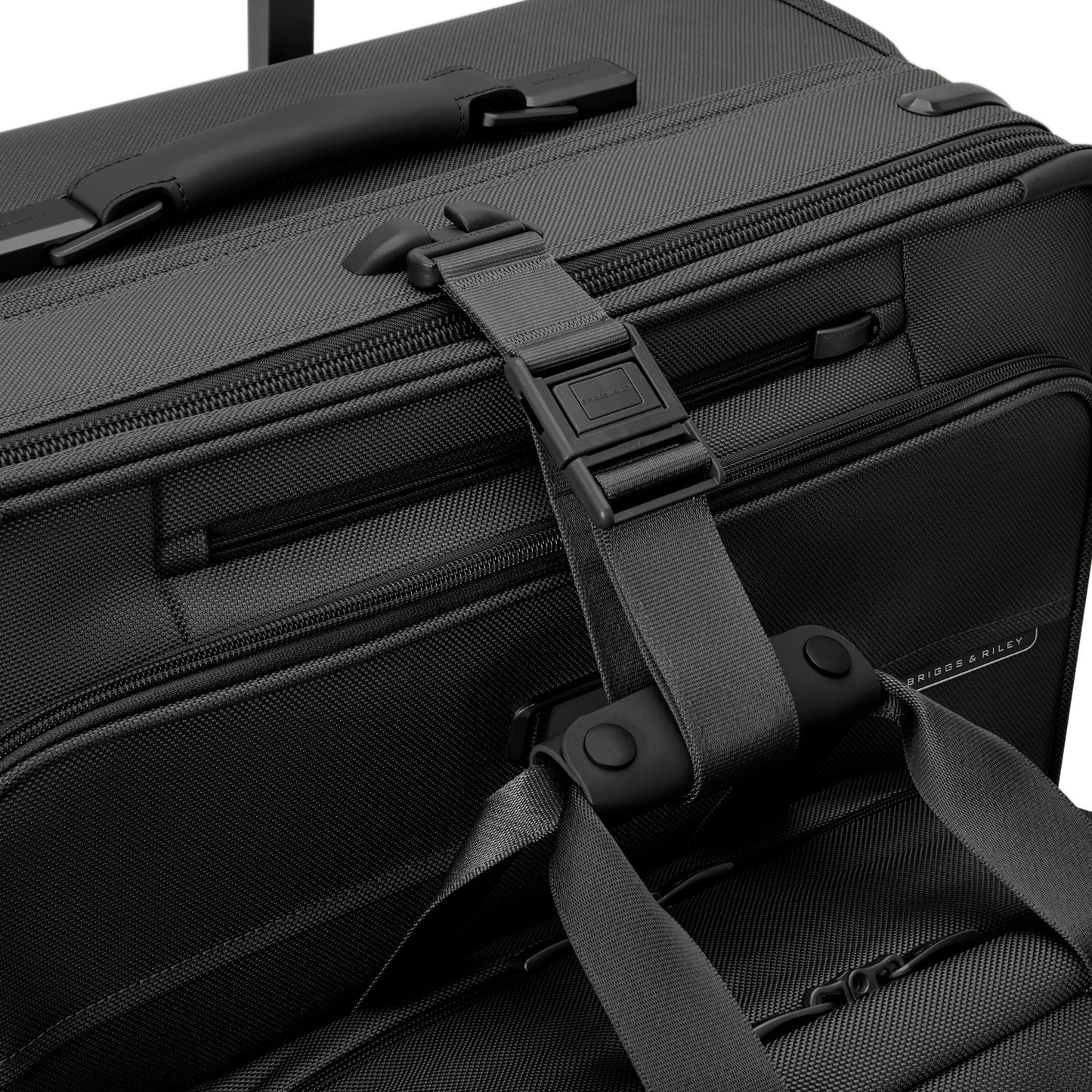 Briggs & Riley Baseline Compact 24" Checked Expandable Spinner - Black