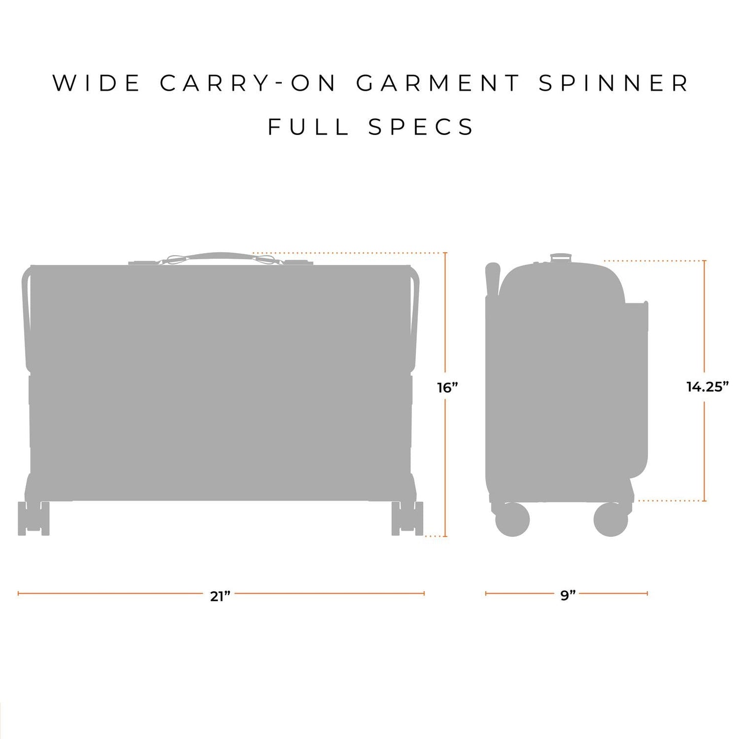 Briggs & Riley Baseline 21" Carry-On Wheeled Garment Spinner - Black