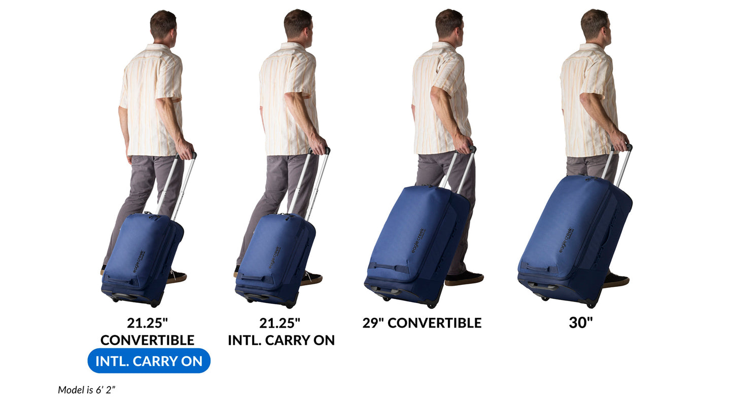 Eagle Creek Expanse 2-Wheel 21.25" Convertible International Carry-On Luggage - Midnight Black