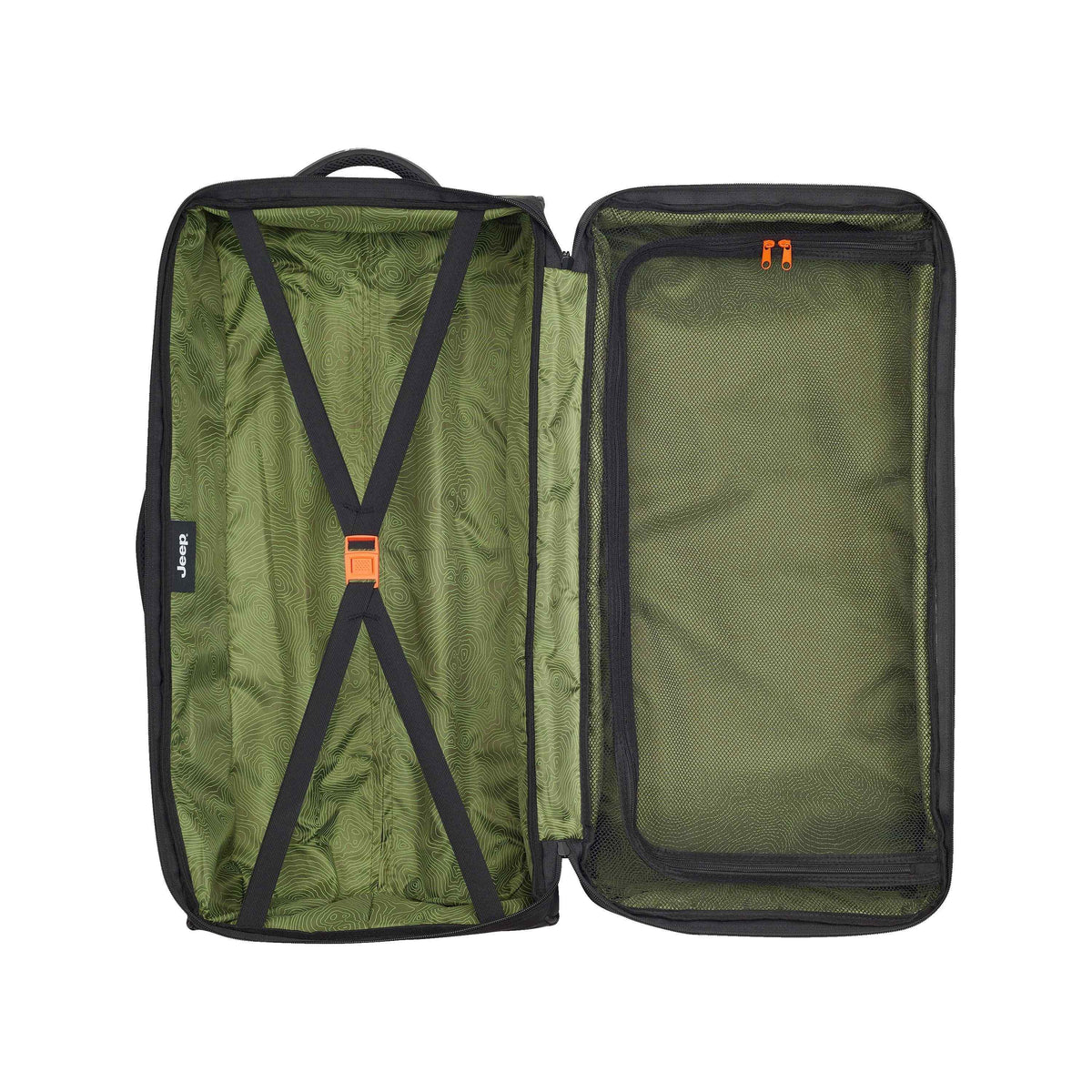 Delsey Jeep JS006B - Medium Rolling Duffel Bag - Black