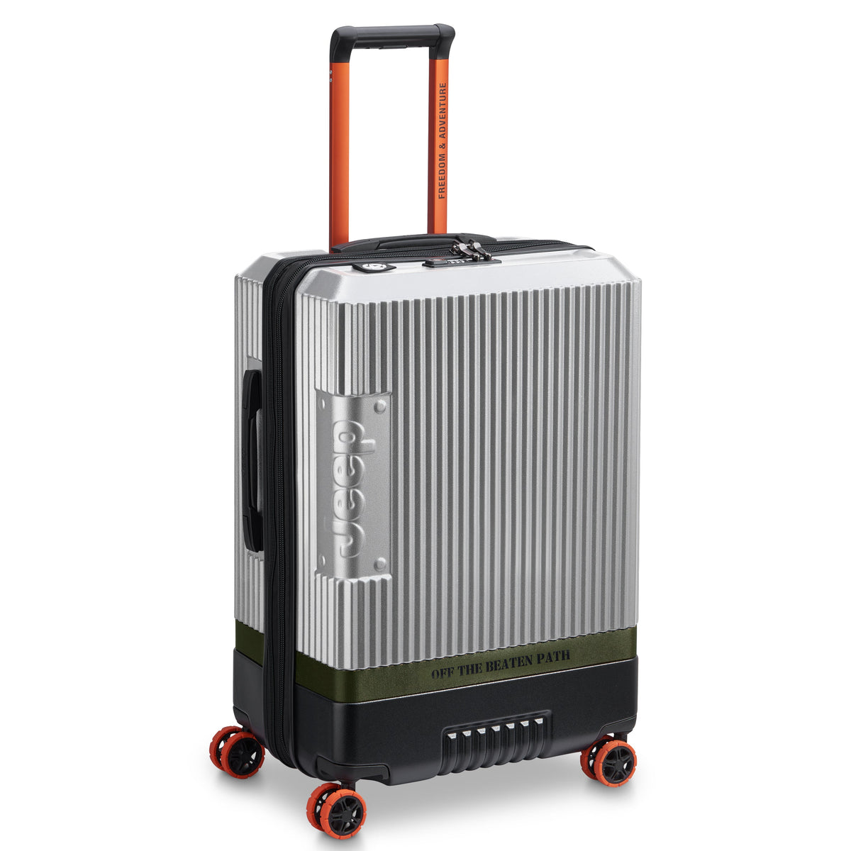 Delsey Jeep JH001A JH001A - Medium Expandable Spinner - Silver