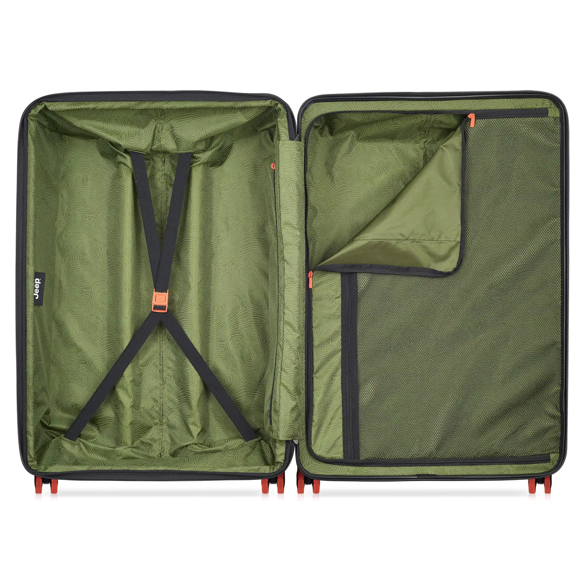 Delsey Jeep JH001A JH001A - Large Expandable Spinner - Silver
