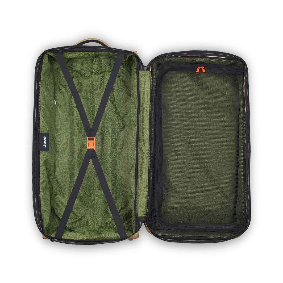 Delsey Jeep JS006B - Medium Rolling Duffel Bag - Elm Green
