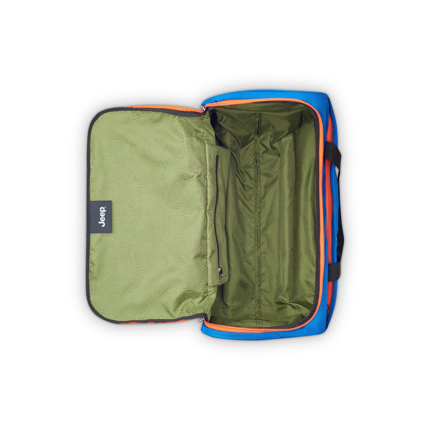 Delsey Jeep JS009D - Carry-On Rolling Duffel Bag - Bright Blue