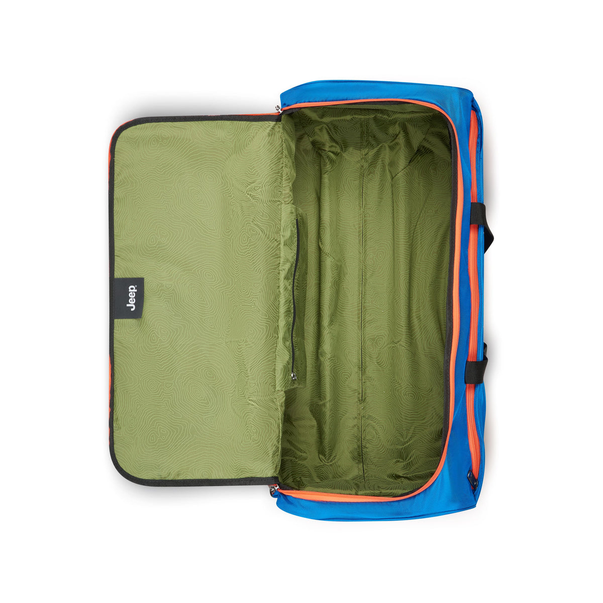 Delsey Jeep JS009D - Large Rolling Duffle Bag - Bright Blue