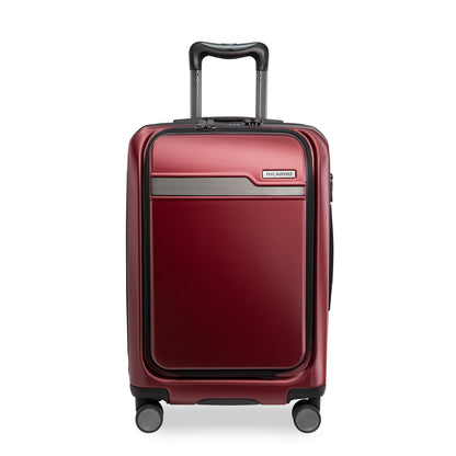 Ricardo Beverly Hills Brentwood Hardside FastAccess Front Opening Carry-On Expandable Spinner - Crimson