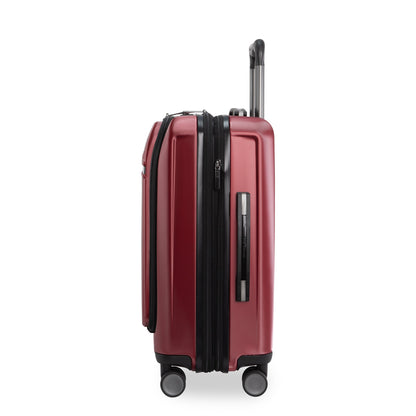 Ricardo Beverly Hills Brentwood Hardside FastAccess Front Opening Carry-On Expandable Spinner - Crimson