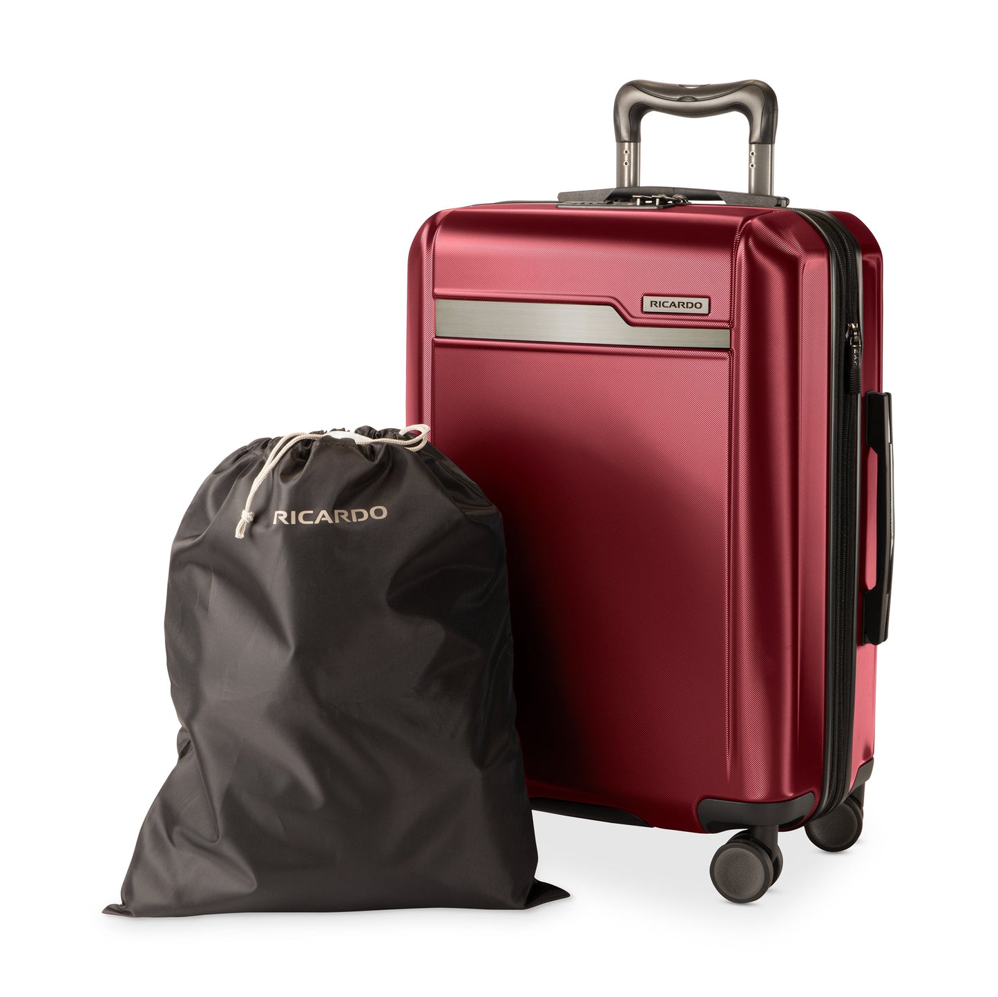 Ricardo Beverly Hills Brentwood Hardside Carry-On Expandable Spinner - Crimson