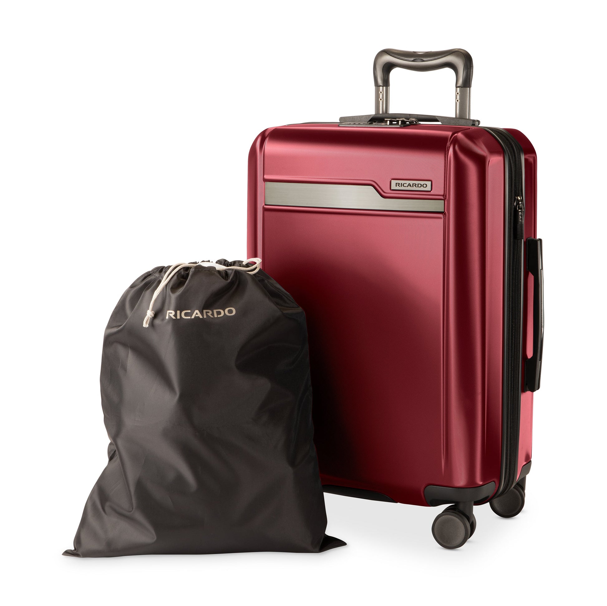 Ricardo Beverly Hills Brentwood Hardside Carry-On Expandable Spinner - Crimson