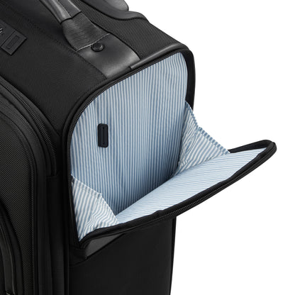 Delsey Wagram - Carry-On Plus Expandable Spinner - Black