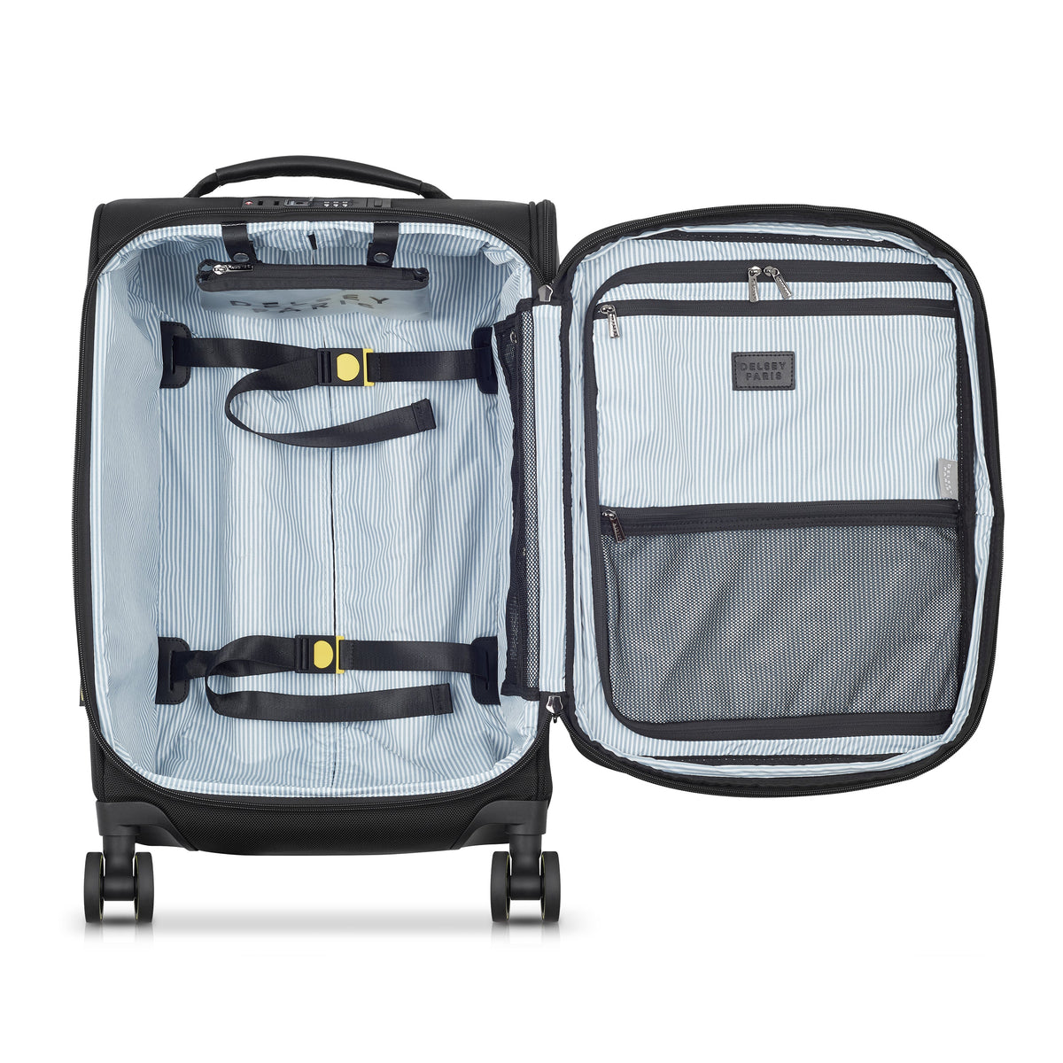 Delsey Wagram - Carry-On Plus Expandable Spinner - Black