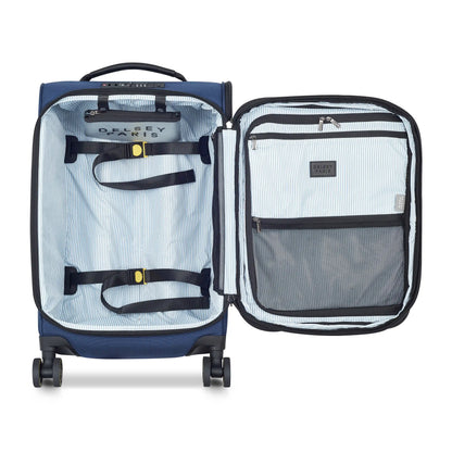 Delsey Wagram - Carry-On Plus Expandable Spinner - Navy