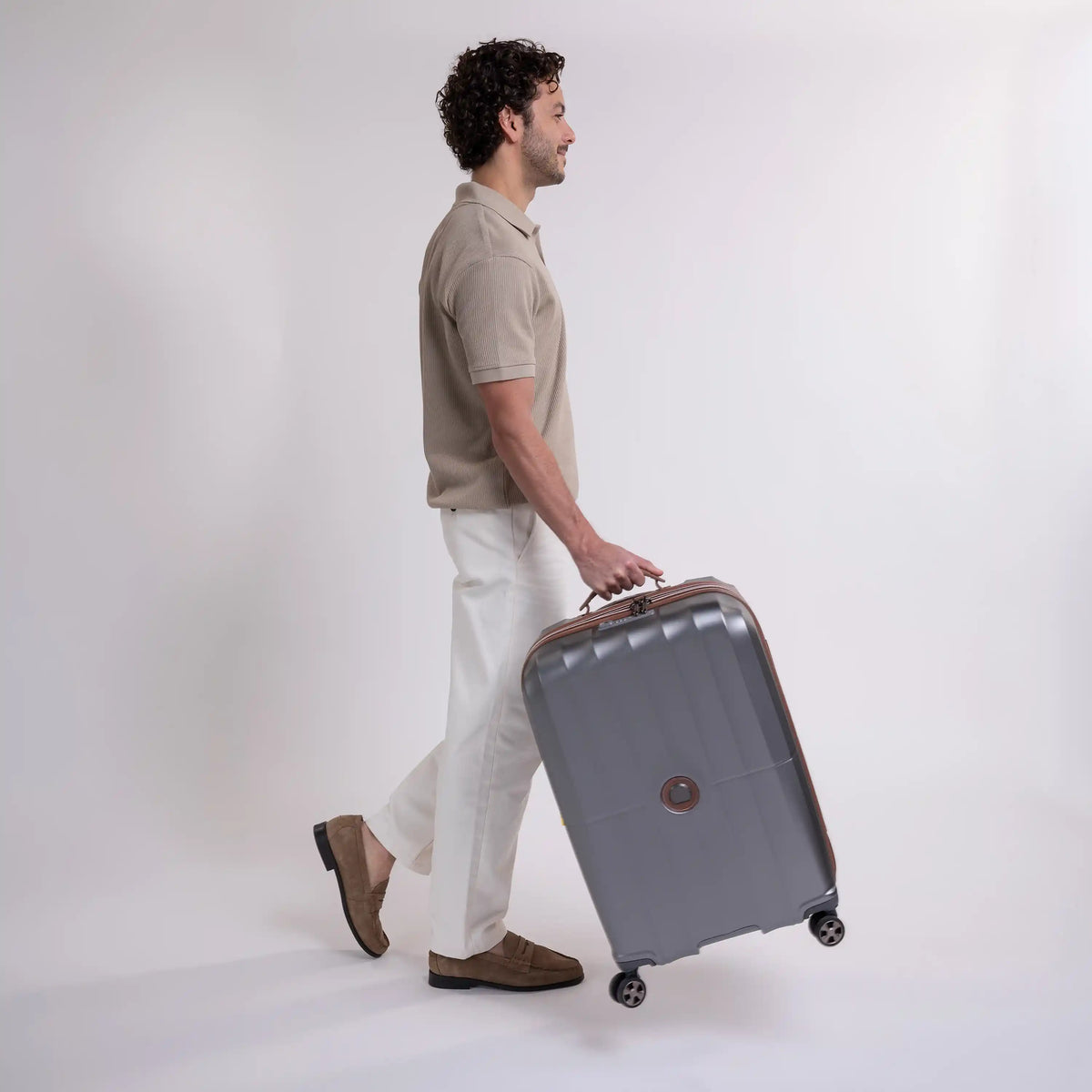 Delsey CARROUSEL - Medium Expandable Spinner - Platinum