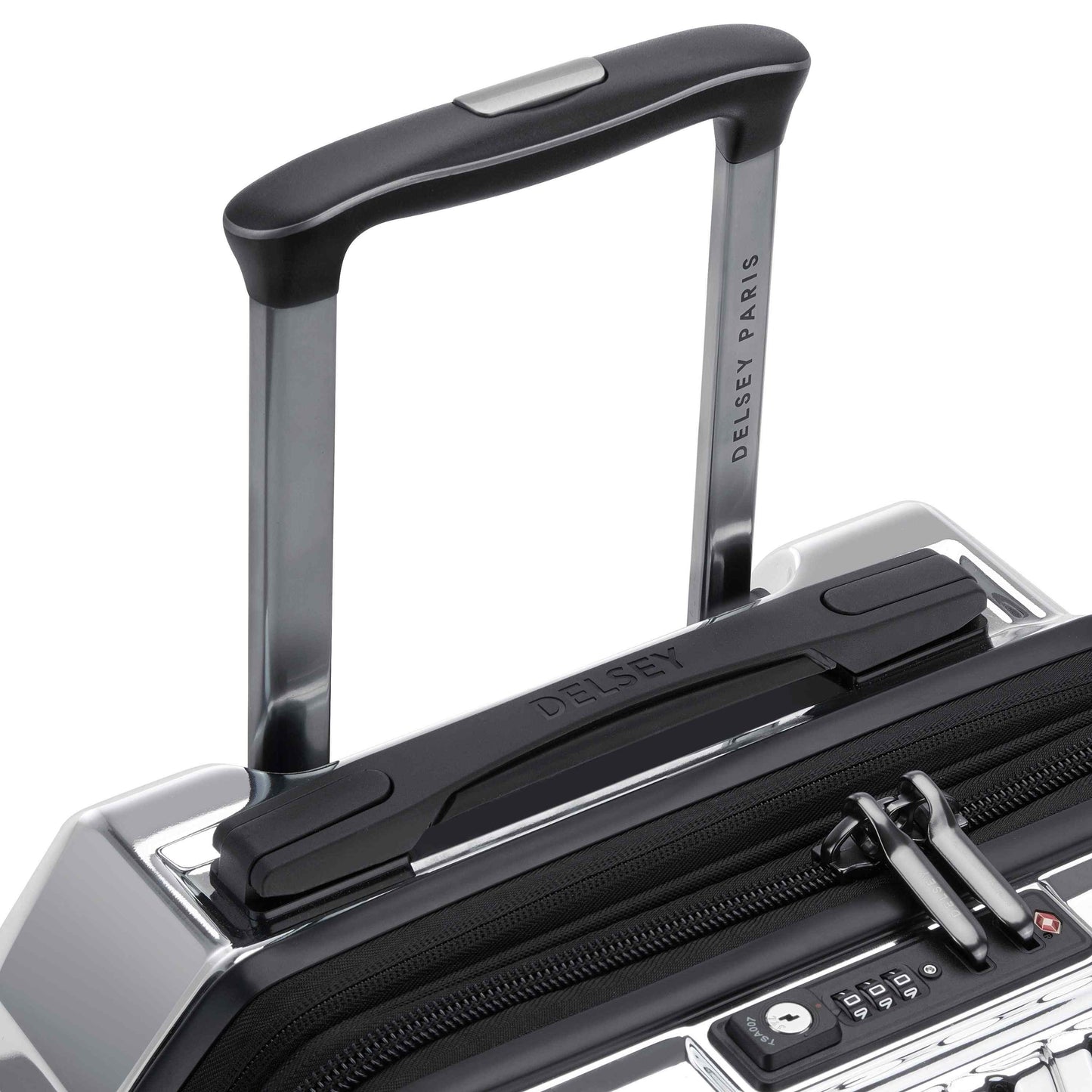 Delsey Rempart - Limited Edition Carry-On Expandable Spinner - Chrome