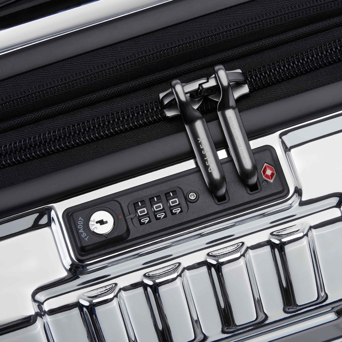 Delsey Rempart - Limited Edition Carry-On Expandable Spinner - Chrome