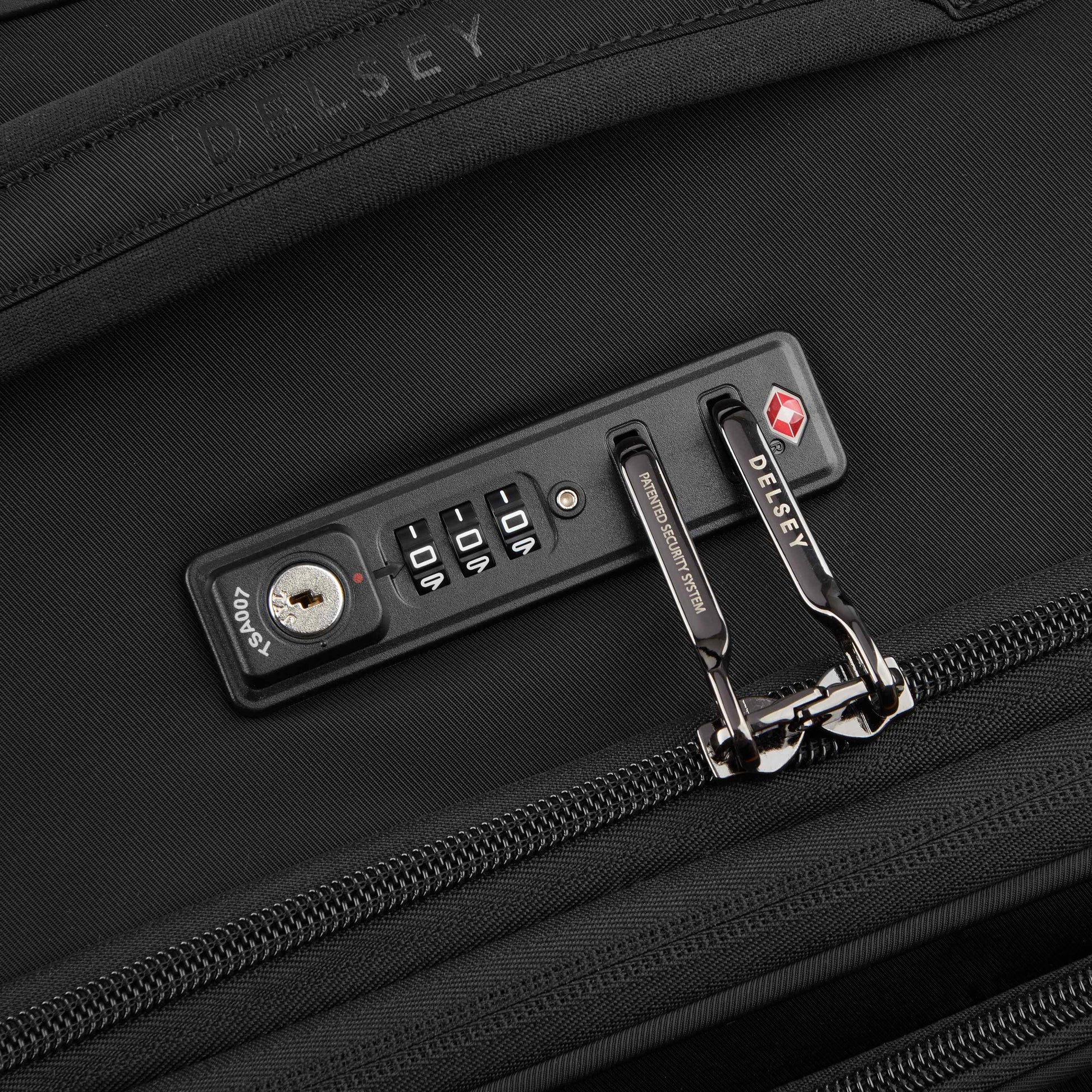 Delsey CRUISE 3.0 - Softside Carry-On Plus Expandable Spinner - Black