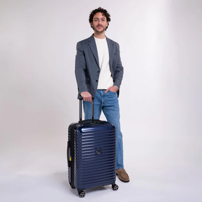 Delsey Cruise 3.0 - Medium Expandable Spinner - Deep Sea Navy
