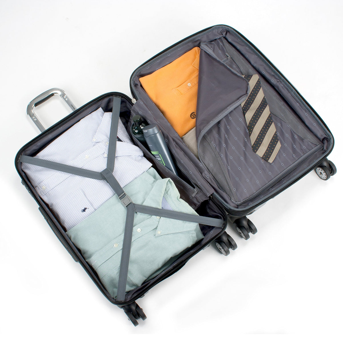 Delsey HELIUM AERO - 25" Expandable Spinner - Steel Grey