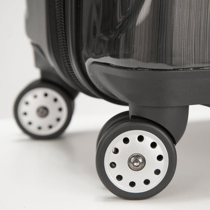 Delsey HELIUM AERO - 25" Expandable Spinner - Steel Grey