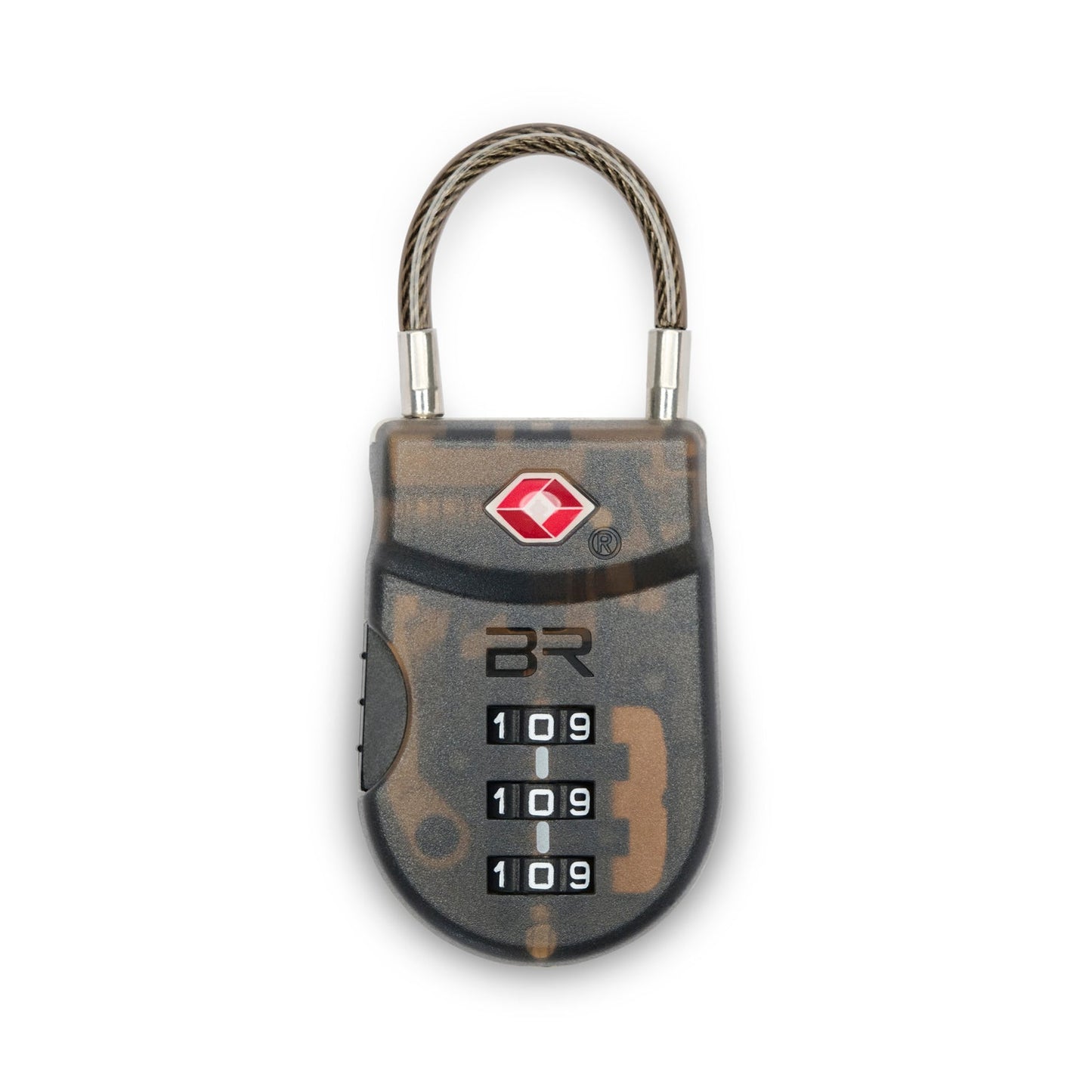 Briggs & Riley TSA Cable Luggage Lock (Plastic) - Smoke