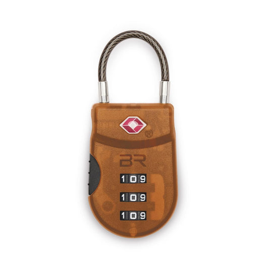 Briggs & Riley TSA Cable Luggage Lock (Plastic) - Orange