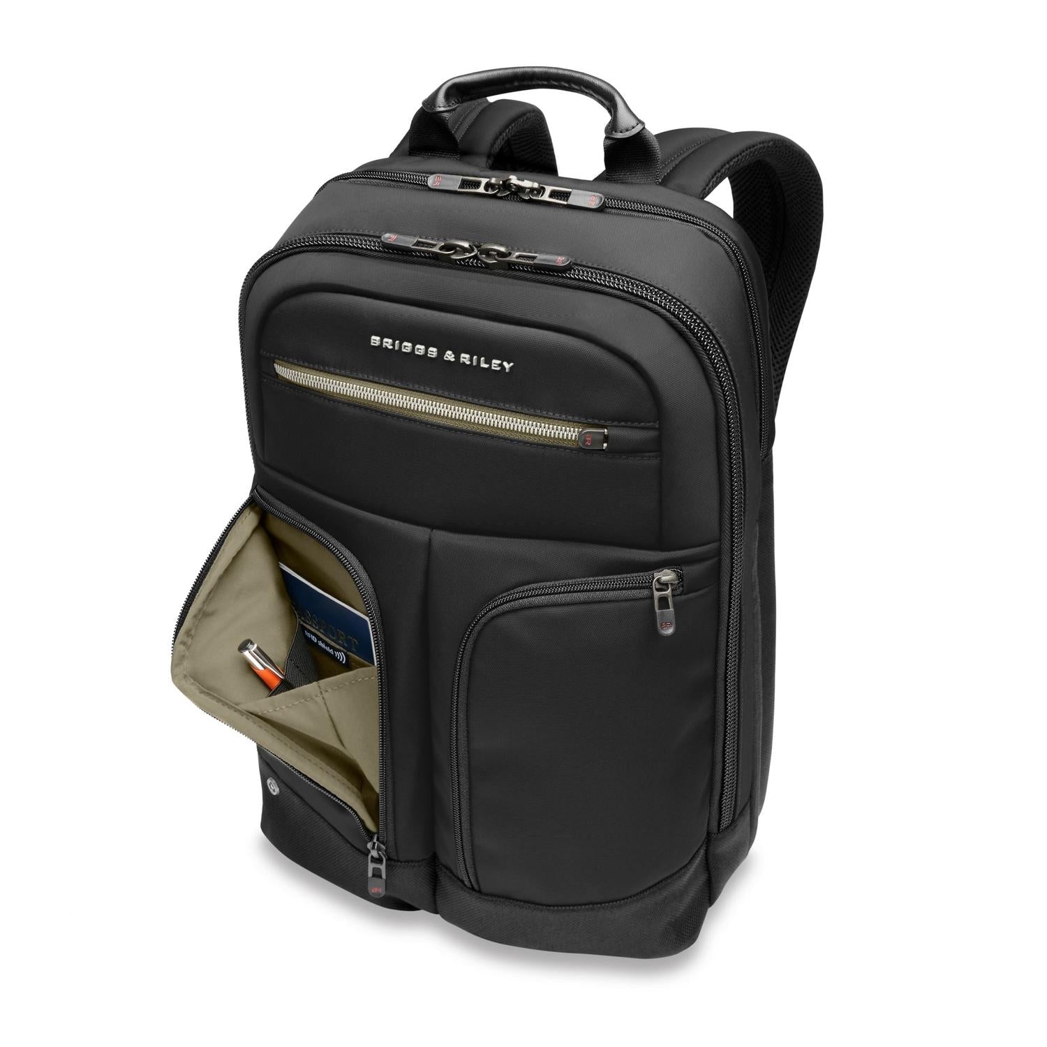 Briggs & Riley HTA Slim Expandable Backpack - Black