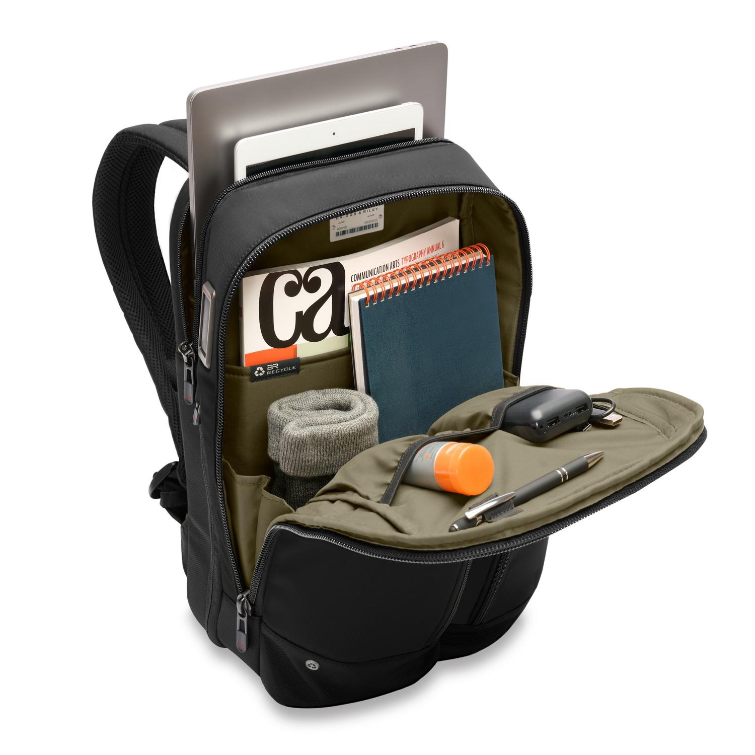 Briggs & Riley HTA Slim Expandable Backpack - Black