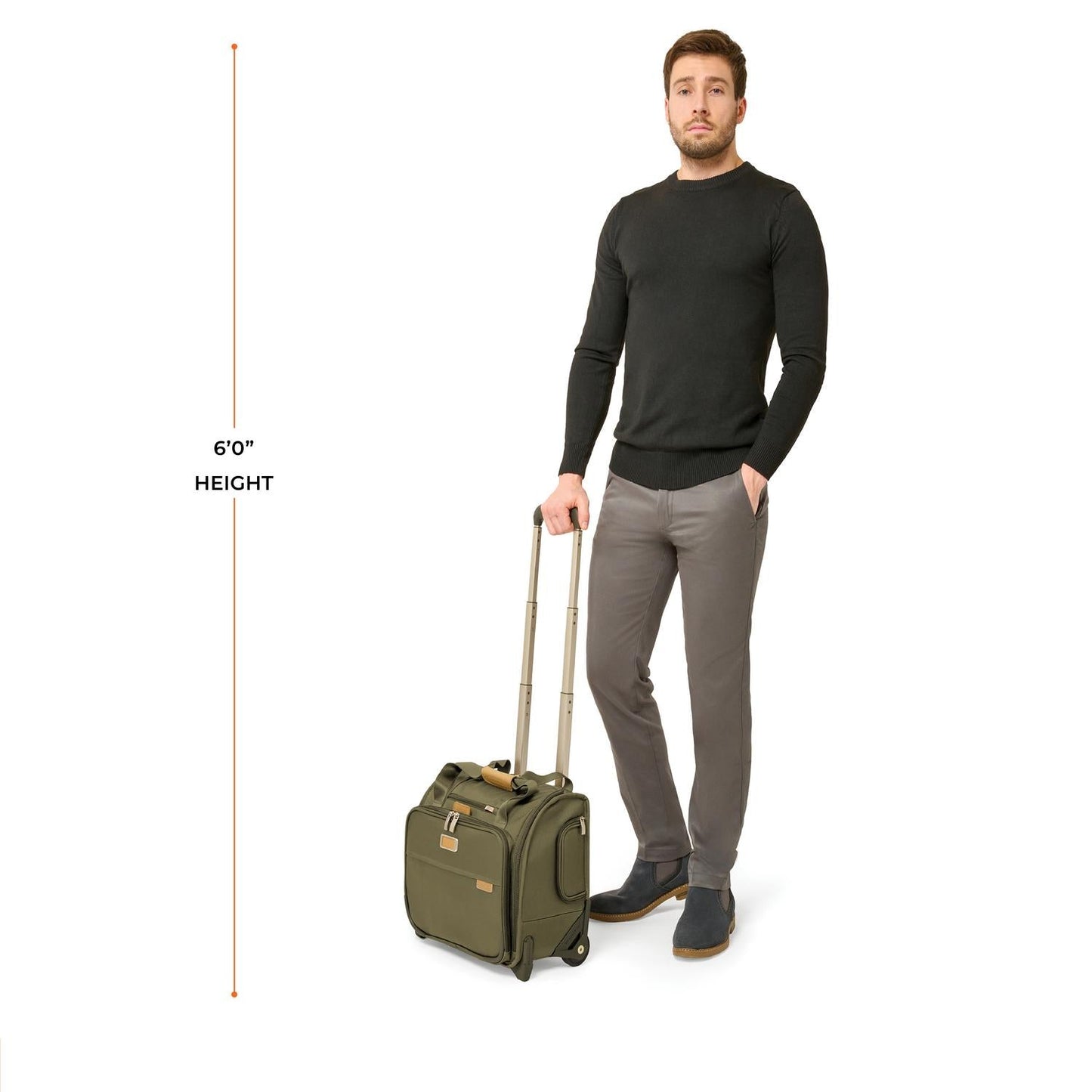 Briggs & Riley Baseline 2-Wheel Cabin Bag - Olive