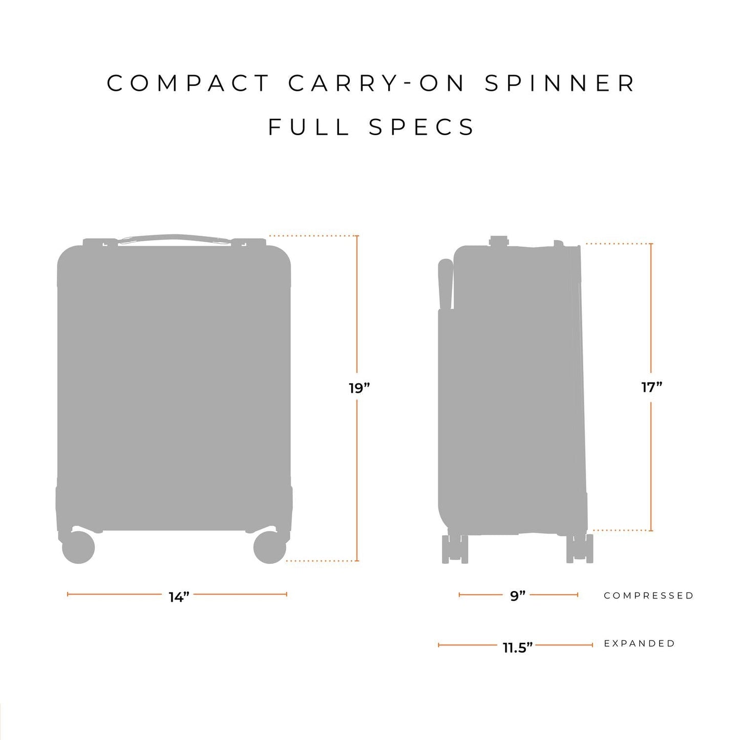 Briggs & Riley Baseline Compact 19" Carry-On Expandable Spinner - Black