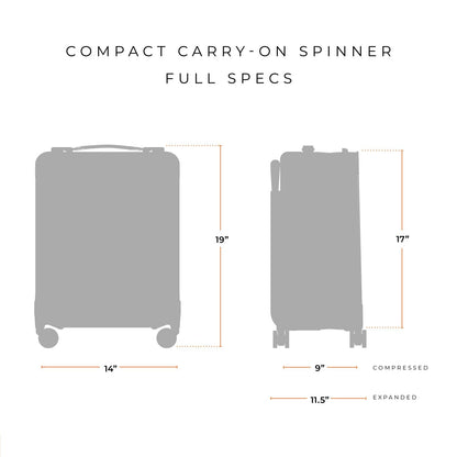 Briggs & Riley Baseline Compact 19" Carry-On Expandable Spinner - Black