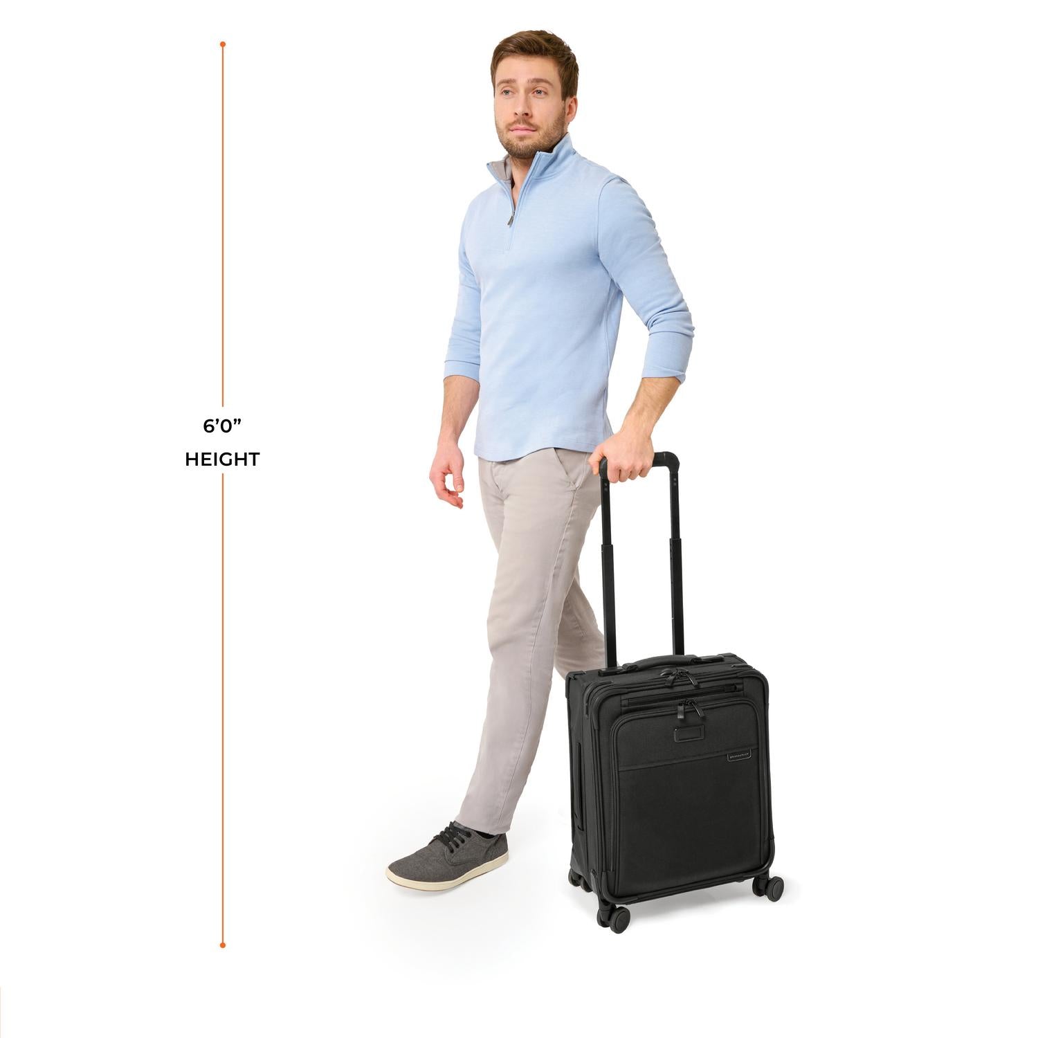Briggs & Riley Baseline Compact 19" Carry-On Expandable Spinner - Black