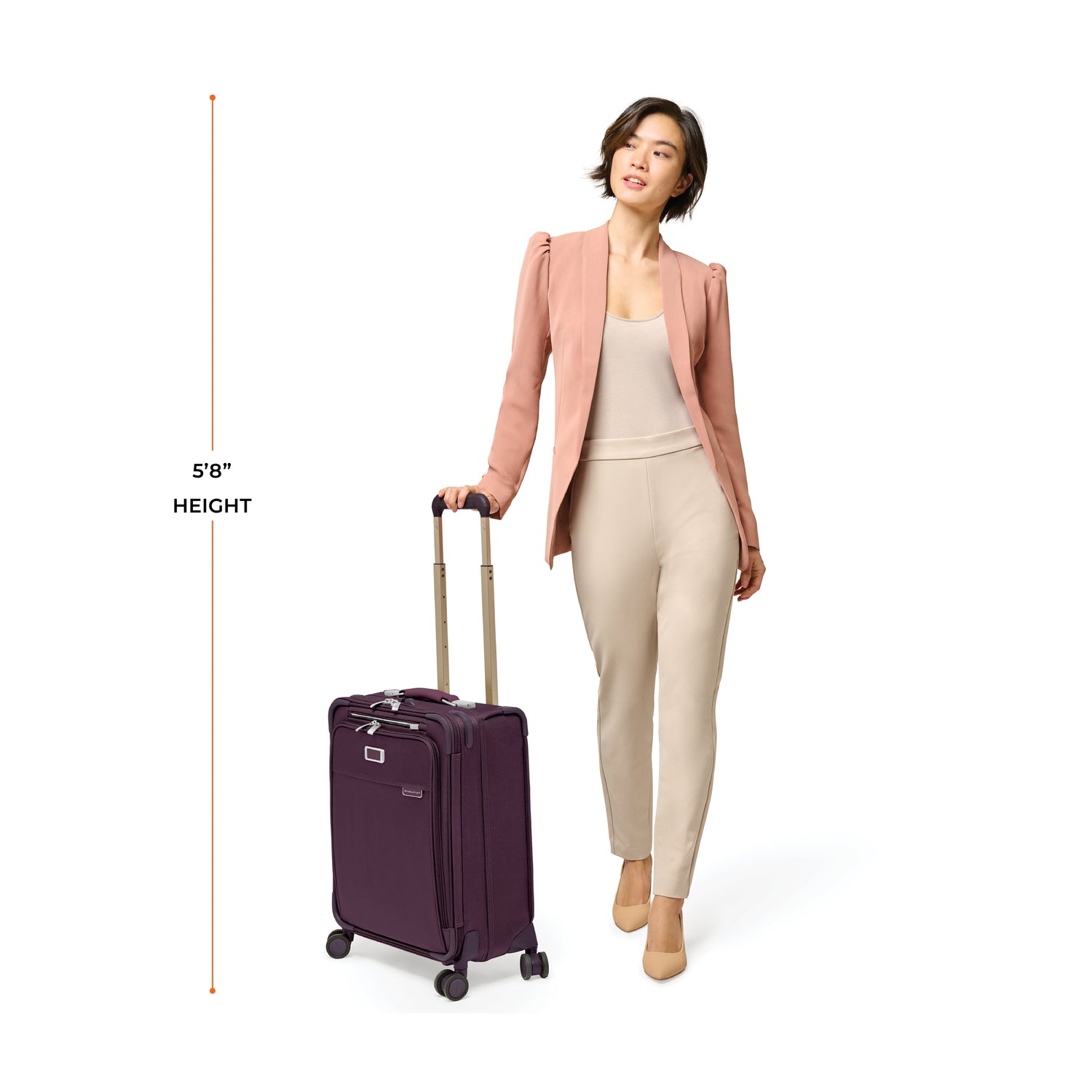 Briggs & Riley Baseline Global 21" Carry-On Expandable Spinner - Plum