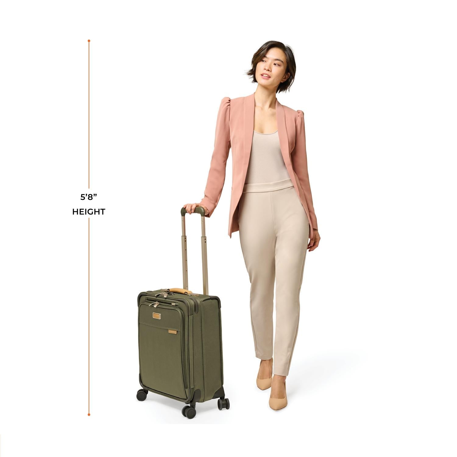Briggs & Riley Baseline Global 21" Carry-On Expandable Spinner - Olive