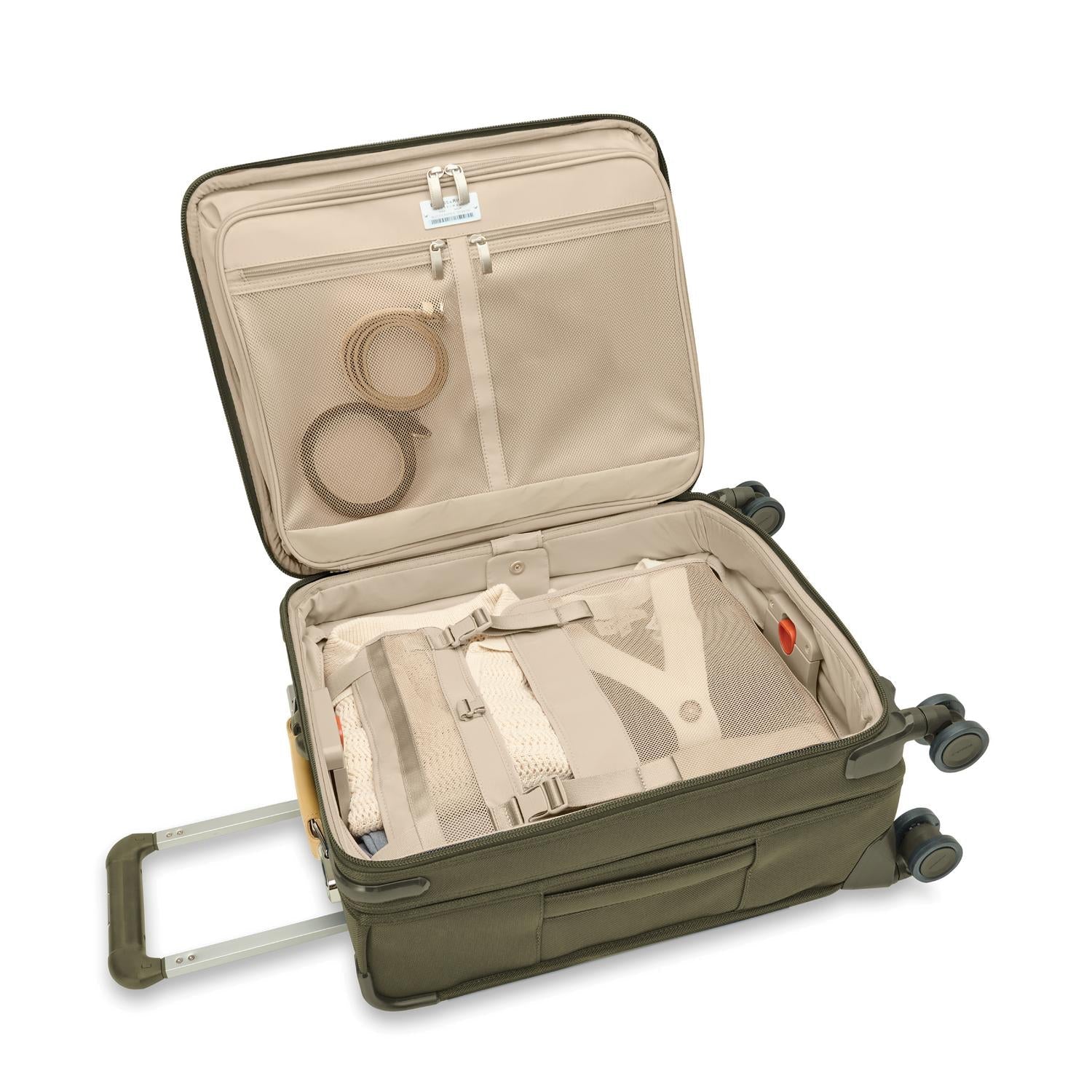 Briggs & Riley Baseline Global 21" Carry-On Expandable Spinner - Olive