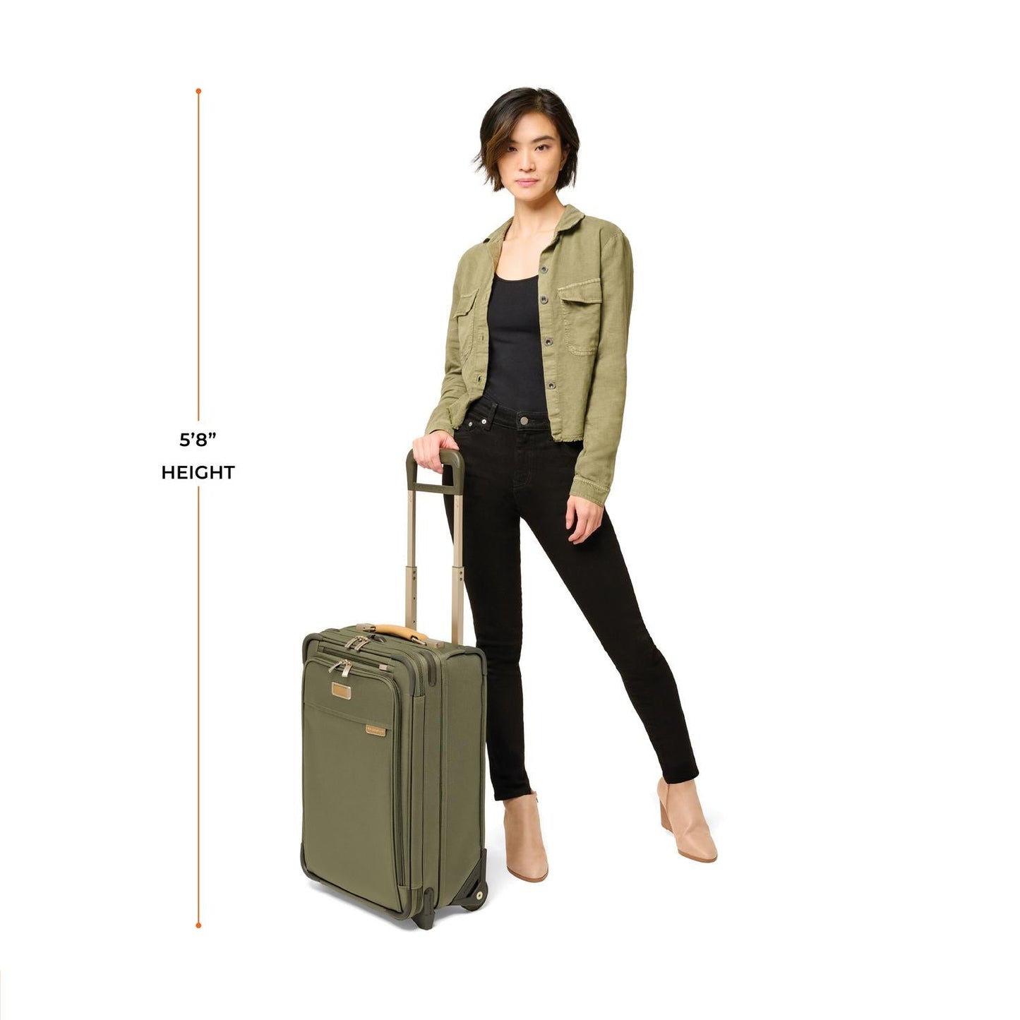 Briggs & Riley Baseline Essential 22" 2-Wheel Expandable Carry-On - Olive