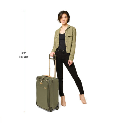 Briggs & Riley Baseline Essential 22" 2-Wheel Expandable Carry-On - Olive