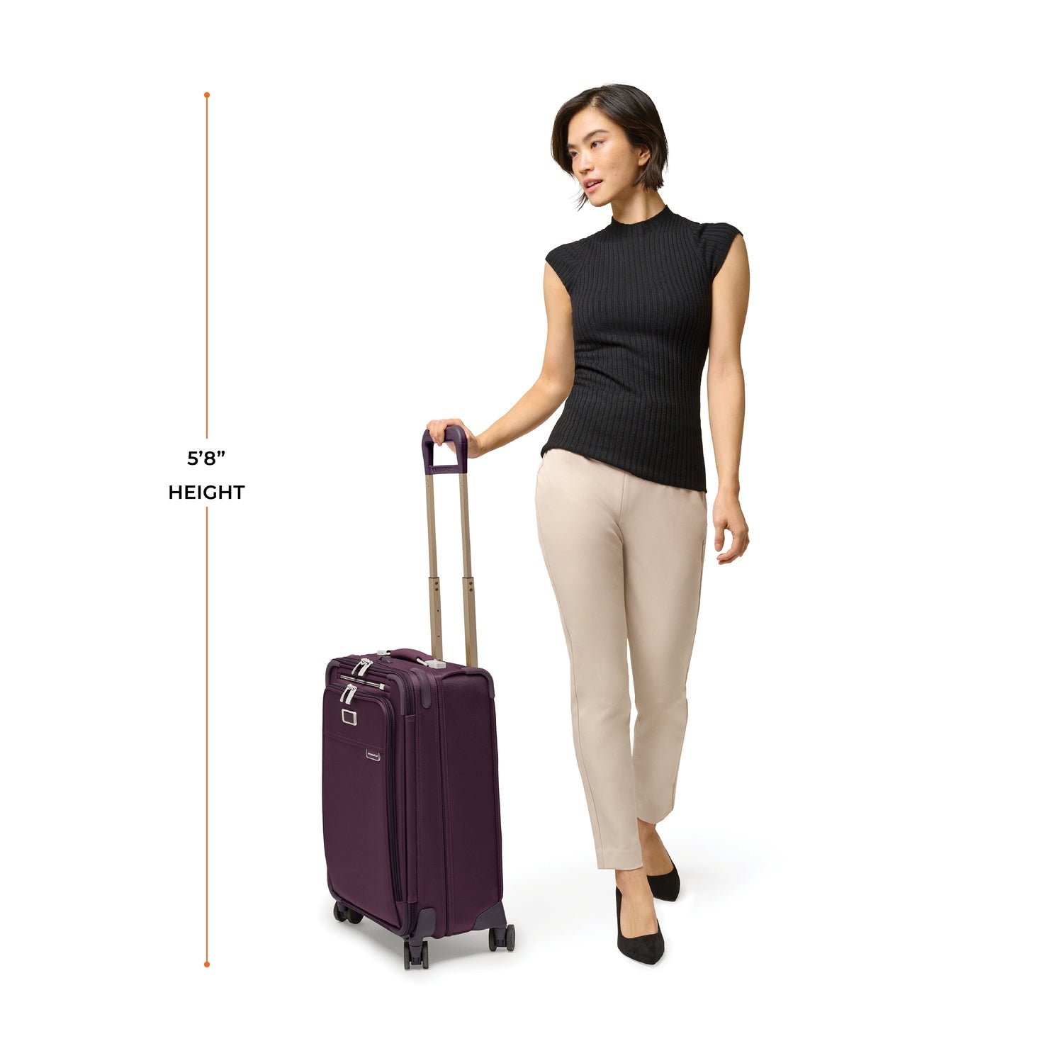 Briggs & Riley Baseline Essential 22" Carry-On Expandable Spinner - Plum
