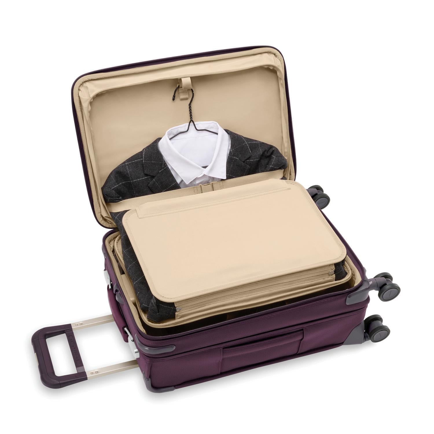 Briggs & Riley Baseline Essential 22" Carry-On Expandable Spinner - Plum