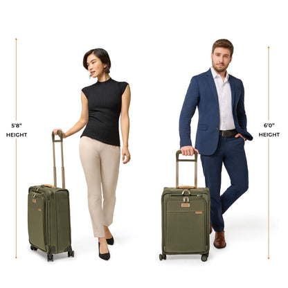 Briggs & Riley Baseline Essential 22" Carry-On Expandable Spinner - Olive