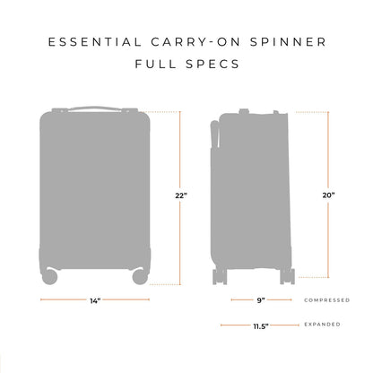 Briggs & Riley Baseline Essential 22" Carry-On Expandable Spinner - Black