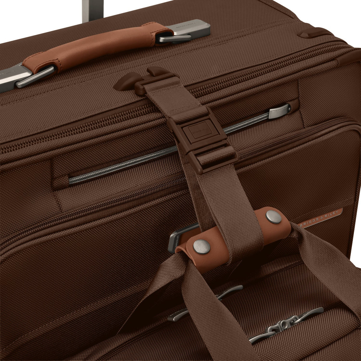 Briggs & Riley Baseline Compact 24" Checked Expandable Spinner - Chocolate