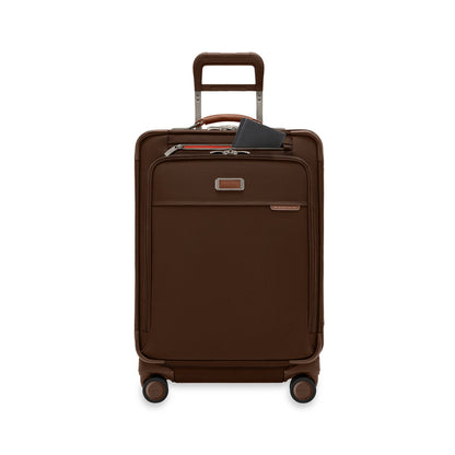 Briggs & Riley Baseline Compact 24" Checked Expandable Spinner - Chocolate