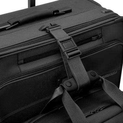 Briggs & Riley Baseline Compact 24" Checked Expandable Spinner - Black