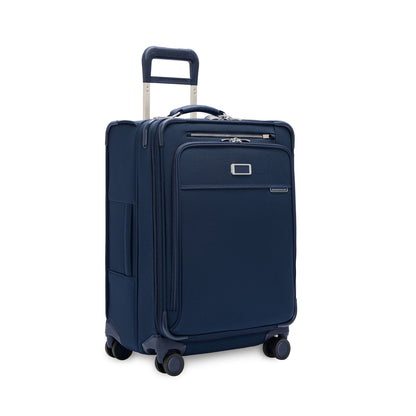 Briggs & Riley Baseline Compact 24" Checked Expandable Spinner - Navy