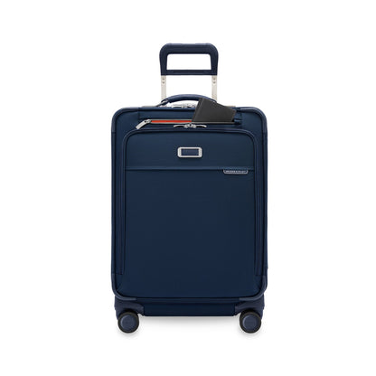 Briggs & Riley Baseline Compact 24" Checked Expandable Spinner - Navy