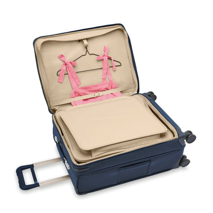 Briggs & Riley Baseline Compact 24" Checked Expandable Spinner - Navy