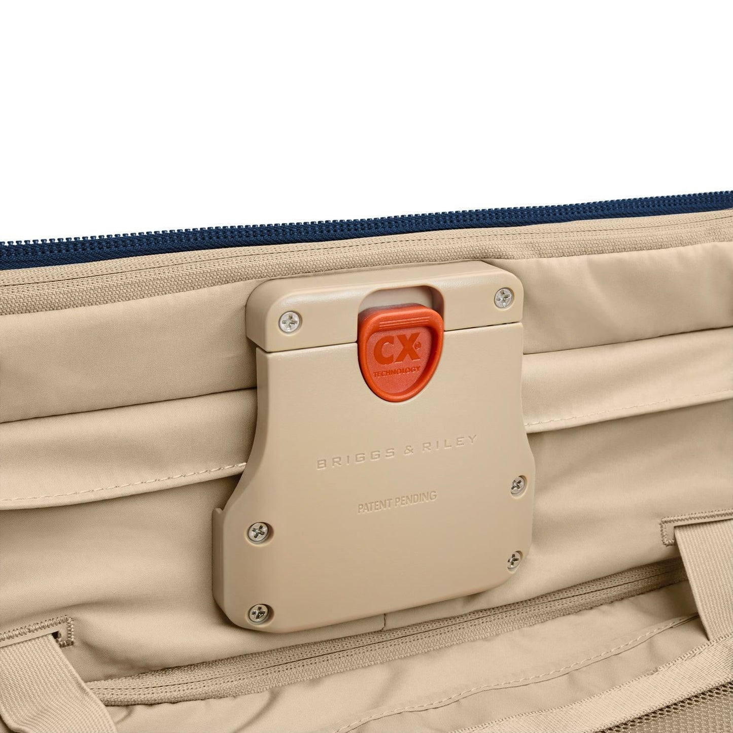Briggs & Riley Baseline Compact 24" Checked Expandable Spinner - Navy