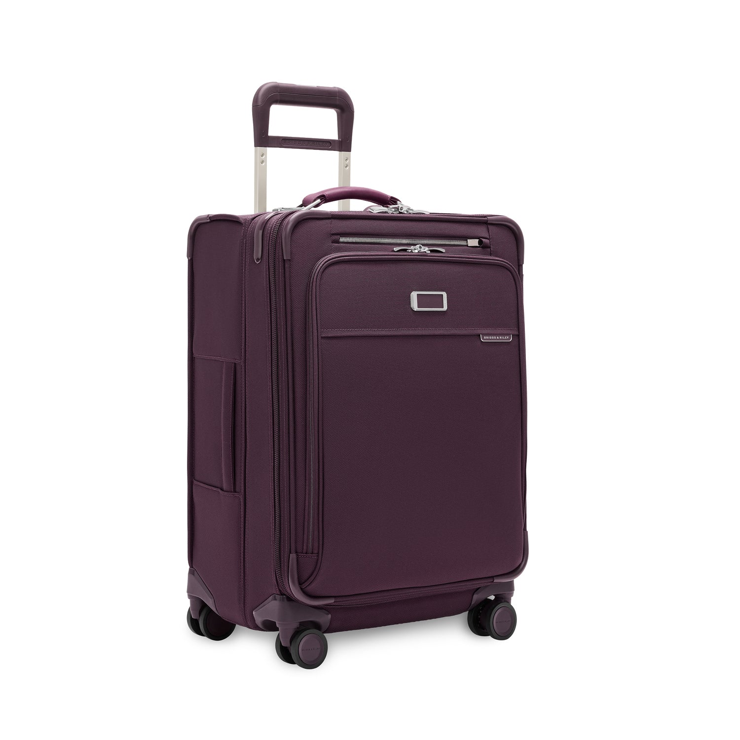 Briggs & Riley Baseline Compact 24" Checked Expandable Spinner - Plum