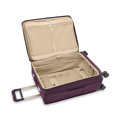 Briggs & Riley Baseline Compact 24" Checked Expandable Spinner - Plum