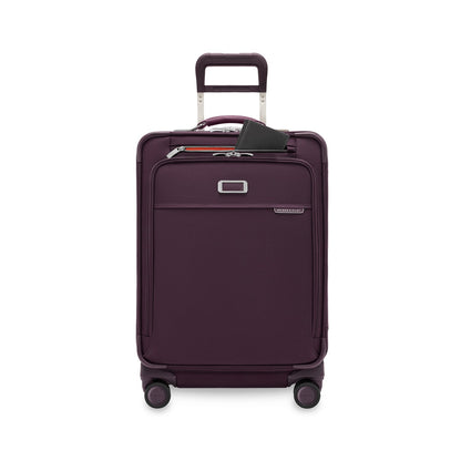 Briggs & Riley Baseline Compact 24" Checked Expandable Spinner - Plum